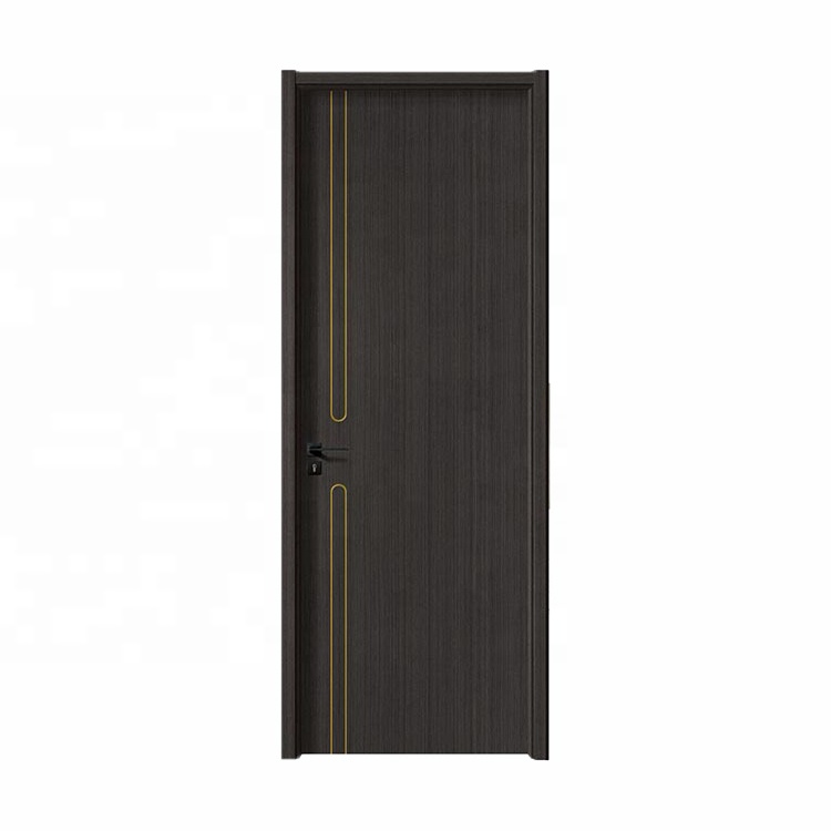 China Soundproof Hotel Door Waterproof Wpc Pvc Solid Interior Wooden Doors For Room