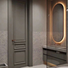 Professional Manufacturer Plain PVC Interior Mdf Wood Door Designs Bathroom Toilet Door