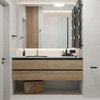 China Factory Wall Hung PVC Cabinet Basin Bathroom Vanity