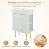 New Design PVC Bathroom Cabinet 24 Inch Small Vanity Hotel Furniture