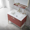 Wholesale Hotel Furniture Modern Design Bathroom Vanity Set Pvc Bathroom Cabinet with Sinks And Mirror