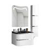 PVC Free Painting Waterproof Nice Price New Home Washbasin Furniture Luxury with Sink Wall Mounted Hotel Vanity Bathroom Cabinet