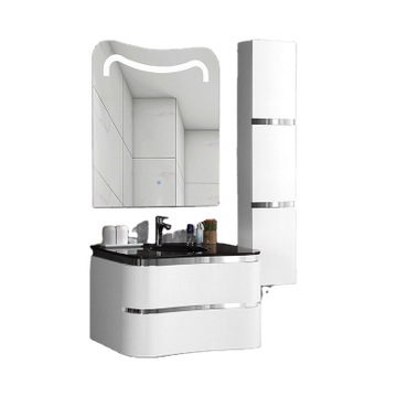 PVC Free Painting Waterproof Nice Price New Home Washbasin Furniture Luxury with Sink Wall Mounted Hotel Vanity Bathroom Cabinet