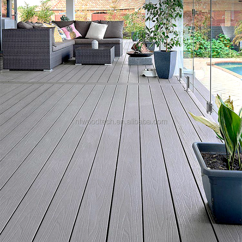 Outdoor Eco Wood Pvc Decks Wpc Crack-resistant Decking