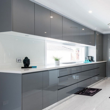 Modern Custom PVC Kitchen Cabinet Wood Designs Organizer Furniture Sets