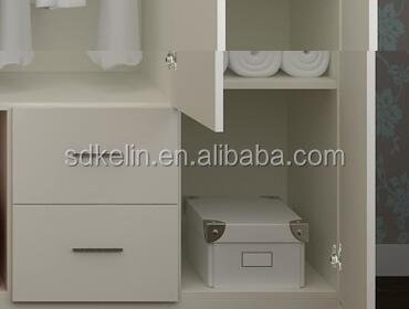  Cherry Wood Luxury Bedroom Fitted PVC Wardrobes Cabinets