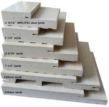 Wood Plastic Wpc Door Frame Profile Flat Jamb Compostes Pvc Door Frames