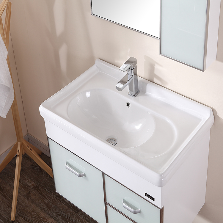 Supply Small Corner New Design Modern Vanity Solid Wooden Basin Pvc Bathroom Cabinets