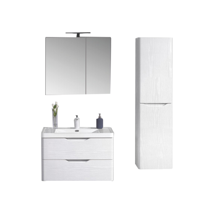 Particleboard MDF Plywood Solid Wood with Acyclic Lacquer Mat High Glossy PVC PET Melamine Finished Bathroom Vanity Cabinet