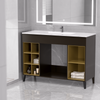 Top Seller China Manufacturer Wash Basin PVC Bathroom Cabinet With Mirror