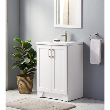 Water Resistant PVC Modern Wash Basin Bathroom Cabinet Vanity