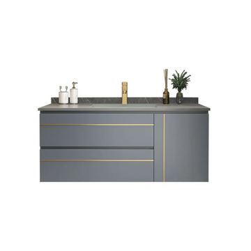 New Style Bathroom Vanity Sets Hotel Bathroom Vanity Cabinets PVC Bathroom Cabinet With Mirror