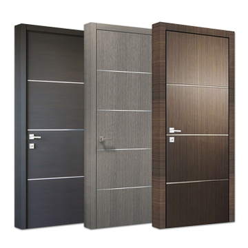 Factory Cheap Apartment PVC Interior Door Slab Wooden Internal Flush Door Design PVC Doors For Bedroom