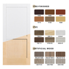 Simple Collocation Design Black And Gold Bedroom Graphic Design Melamine Board Interior Wooden Modern PVC Swing Door