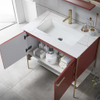 Wholesale Hotel Furniture Modern Design Bathroom Vanity Set Pvc Bathroom Cabinet with Sinks And Mirror