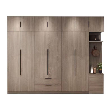 Home Furniture Walldrope Modern Pvc Wall Cabinet with Led Wooden Simple Designs Bedroom Wardrobe Closet