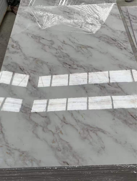 Factory Direct Sale Pvc Marble Sheet 3mm Pvc Foam Board Bathroom Cabinet Decorative Board Flame Retardant Board