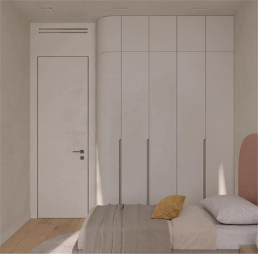 Chinese Style Best Sell PVC Laminate Single Modern Simple Bedroom Storage Wardrobe