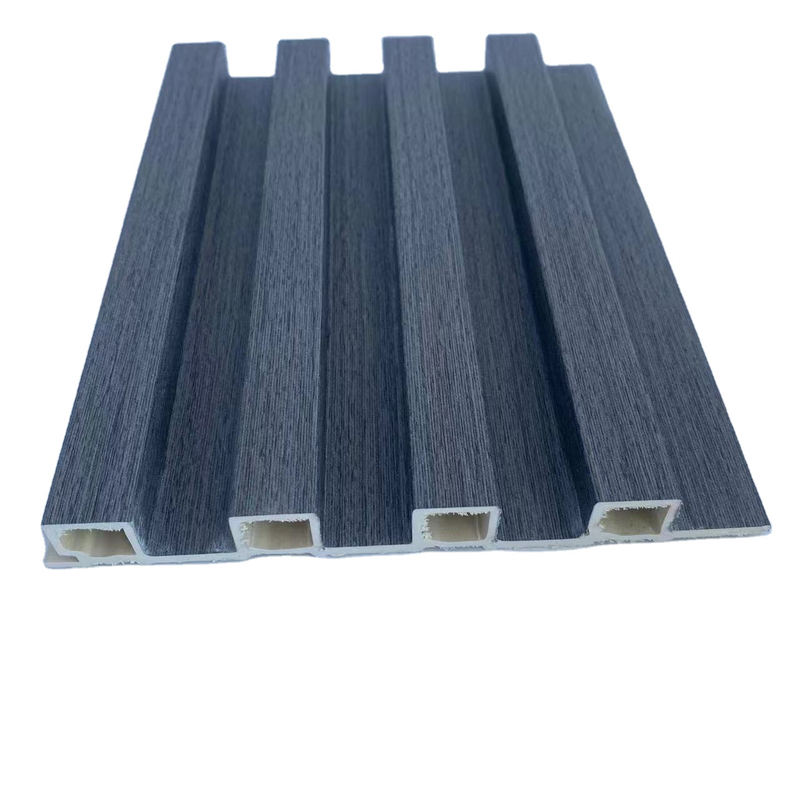 Indoor Wood Plastic Composite Cladding Fluted Wooden Grain PVC Wpc Interior Wall Panel Designs for Decoration