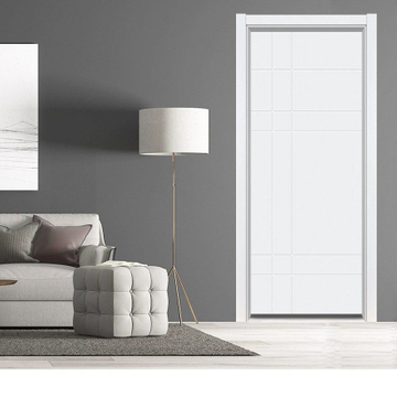 WPC Door Painted PVC Swing Waterproof Door Modern 3 Years Manual