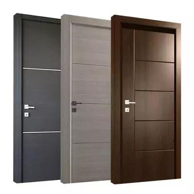 Factory Price Modern Simple Design 30mm WPC Door Waterproof PVC Door For Bathroom Doors