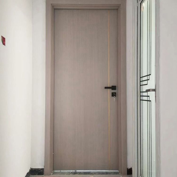 Professional Manufacturer Plain PVC Interior Mdf Wood Door Designs Bathroom Toilet Door