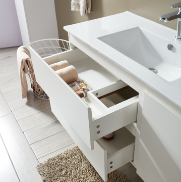 Wall Mounted Pvc Oak Wood Small Bathroom Wash Basin Cabinet Modern Bathroom Vanity Cabinet