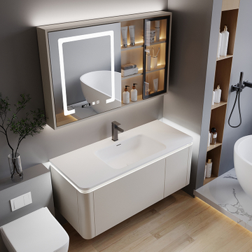 Wholesale New Product PVC Bathroom Vanity Mirror Storage Cabinet