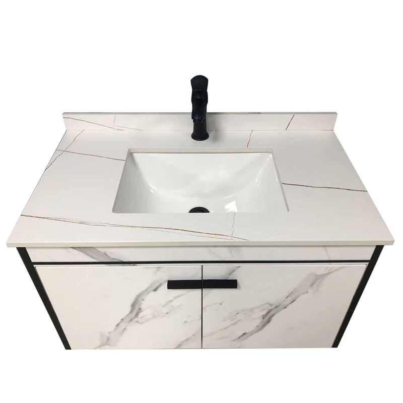 North American Hot Sale Lead Free Pvc Painted Modern Bathroom Vanity Cabinet