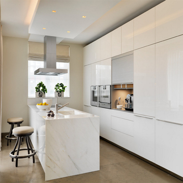 Modern Pull Down Kitchen Cabinet with Island in China Unit Small Furniture Whole Kitchen Cabinet Set