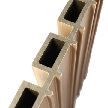 Interior Decor Hollow Laminated WPC Grille Wallboard Waterproof PVC Wall Cladding Indoor 160 Fluted Quick Installation Panels