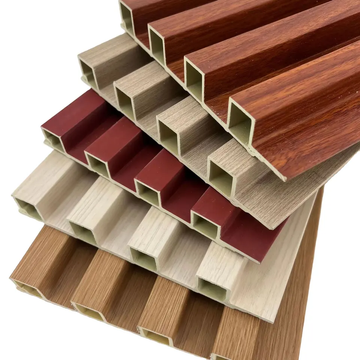 Factory Price Wall Panel Interior Plastic Wooden Composite Wall Cladding 3d Fluted Decorativo Board 3D Pvc Wall Panels for House