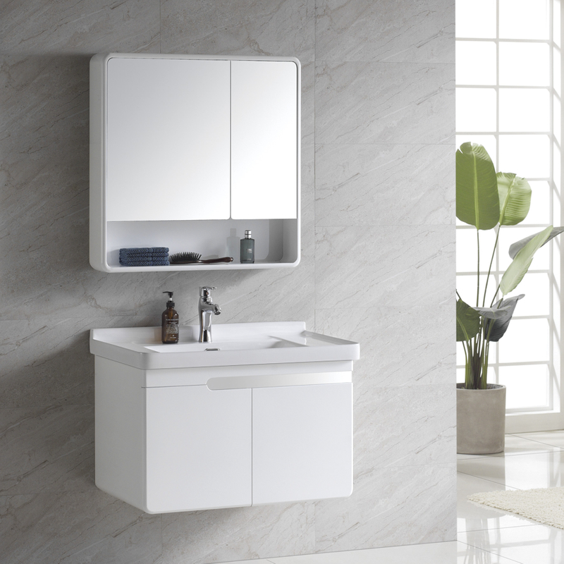PVC Bathroom Vanity Cabinet Modern Simple Design High Quality Customized Vanity Cabinet