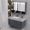Top Seller China Manufacturer Wash Basin PVC Bathroom Cabinet With Mirror