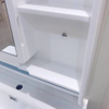 Hot Sale Floor Standing Finger Pull Bathroom Vanity Ready Made Cheap Modern Pvc Bathroom Cabinet