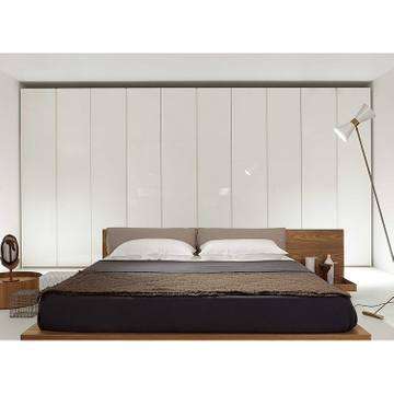 Hot Sale Bedroom Metal Wardrobe Black Glass Aluminium Modern PVC Living Room Wardrobe Cabinet