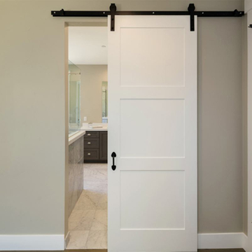 WPC Door Painted PVC Swing Waterproof Door Modern 3 Years Manual