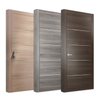 Pvc Wood Bathroom Interior House Door With Tempered Frosted Glass Inserts Design