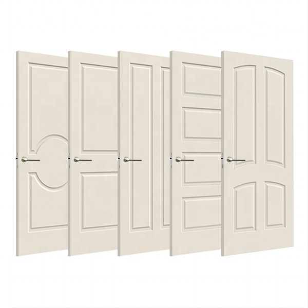 Wholesale PVC Laminated Waterproof White Interior Modern WPC Bedroom Doors