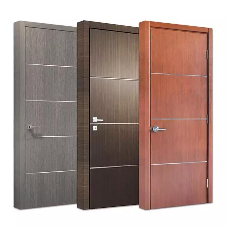 Factory Price Modern Simple Design 30mm WPC Door Waterproof PVC Door For Bathroom Doors