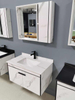 North American Hot Sale Lead Free Pvc Painted Modern Bathroom Vanity Cabinet