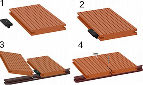 WPC PVC And Wood Plastic Composite Decking,External Swimming Pool Deck for Villa 140*25mm