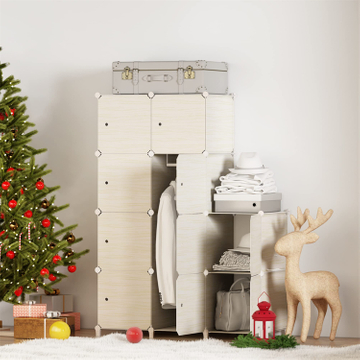 PVC Modern Durable Bedroom Furniture Clothes Combination Cupboards Border Wardrobes