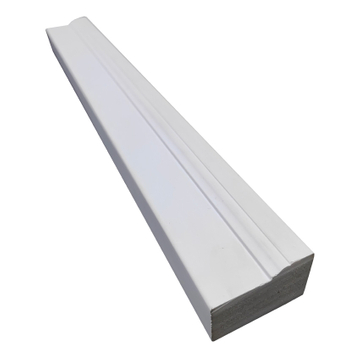 Customized Finish Painted Door Frame PVC Veneer Jamb Solid Wooden Door Frame For Real Estate 