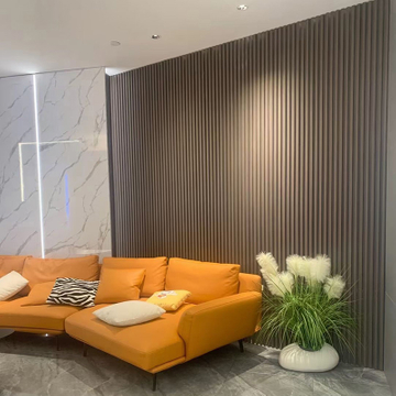 Pvc Foam Board Wpc Wall Panel Wall Cladding Laminated Flexible Custom Size Metal Waterproof Modern, Light Luxury And Simplicity