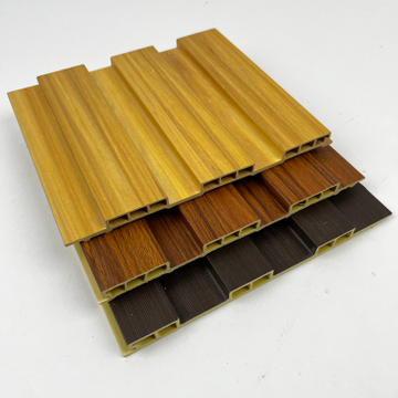 Factory Price Wall Panel Interior Plastic Wooden Composite Wall Cladding 3d Fluted Decorativo Board 3D Pvc Wall Panels for House