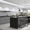 Latest Coming Customized Black Lacquer Or PVC Vacuum Finish Modern Designs Kitchen Cabinet