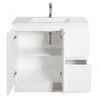 European Modern Bathroom PVC Cabinet Vanities Set Cabinet with Sink Mirror Vanity Set