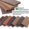 Swimming Pool Waterproof WPC Co-extrusion Decking Double-sided Bicolor WPC Flooring PVC Decking