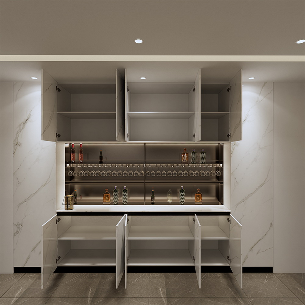 Finish Modern Designs PVC Kitchen Cabinet Competitive Price Kitchen Cabinet Set